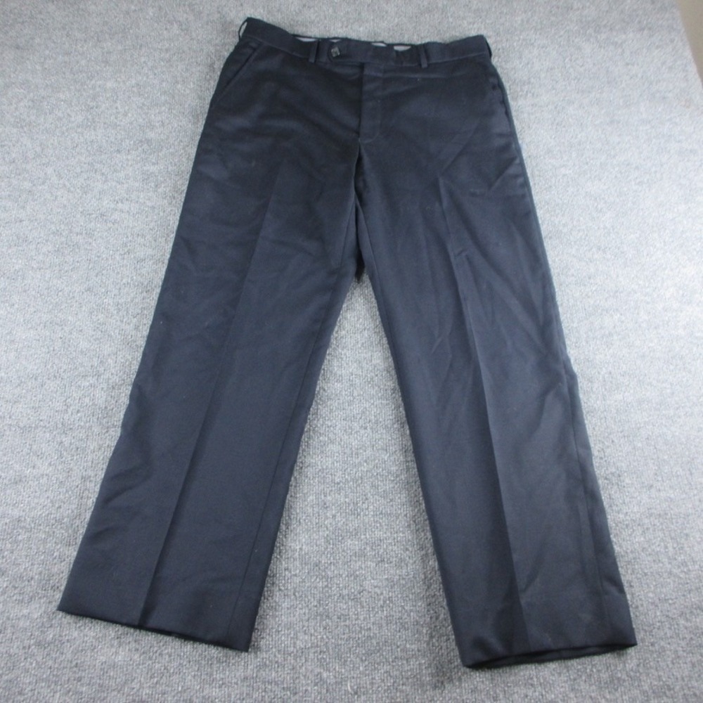 Ballin Pants Mens 34x29 Blue Super 120s Wool Comfort Eze‎ Dress Slacks